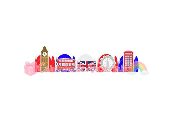 100 Forminhas / Toppers: Londres London