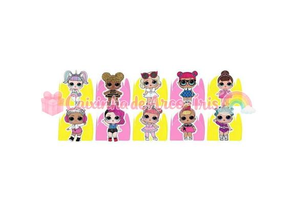 100 Forminhas / Toppers: Lol Surprise