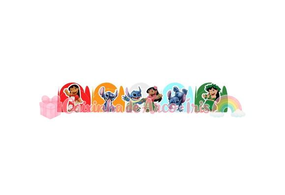 100 Forminhas / Toppers: Lilo e Stitch