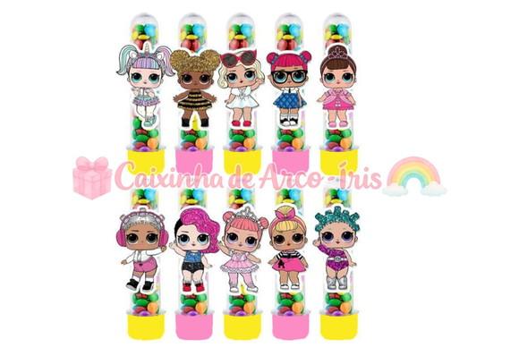 Tubetes com Apliques 3d: Lol Surprise