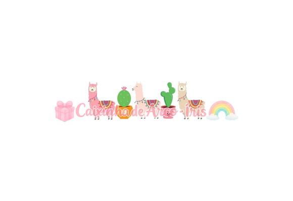 100 Mini Apliques 3,5cm: Lhama