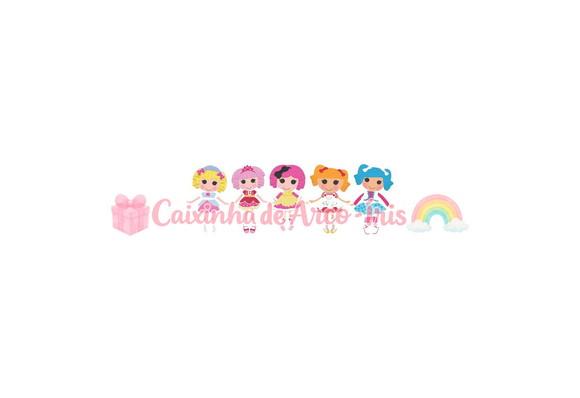 100 Mini Apliques 3,5cm: Lalaloopsy