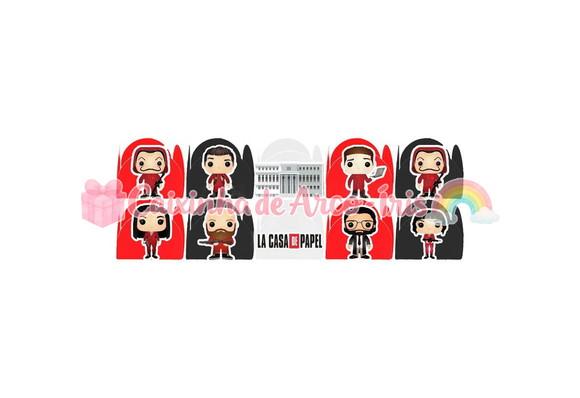 100 Forminhas / Toppers: La Casa de Papel
