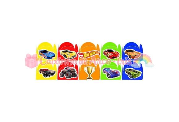 100 Forminhas / Toppers: Hot Wheels