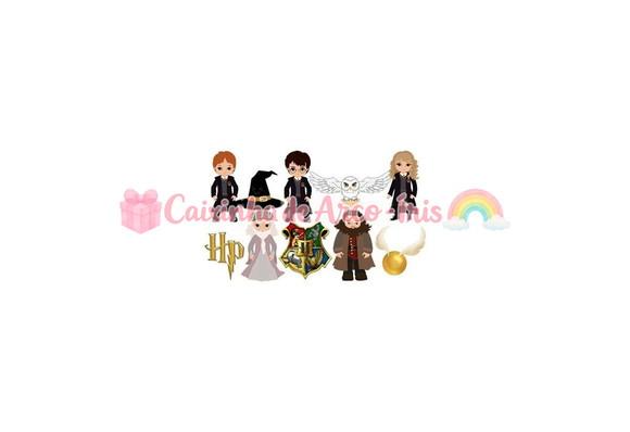 100 Mini Apliques 3,5cm: Harry Potter