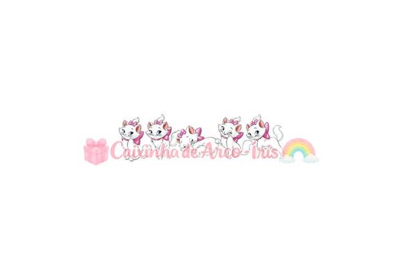 100 Mini Apliques 3,5cm: Gata Marie