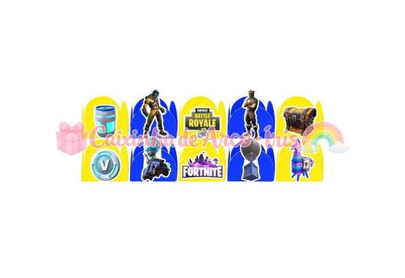 100 Forminhas / Toppers: Fortnite