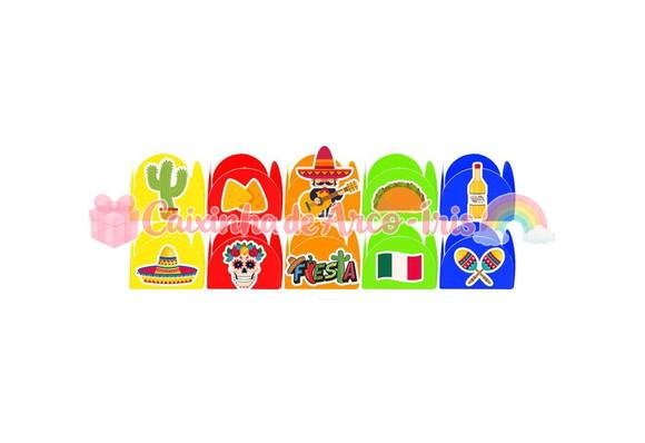 100 Forminhas / Toppers: Festa Mexicana