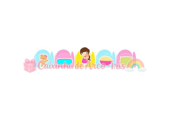 100 Forminhas / Toppers: Festa do Pijama Menina