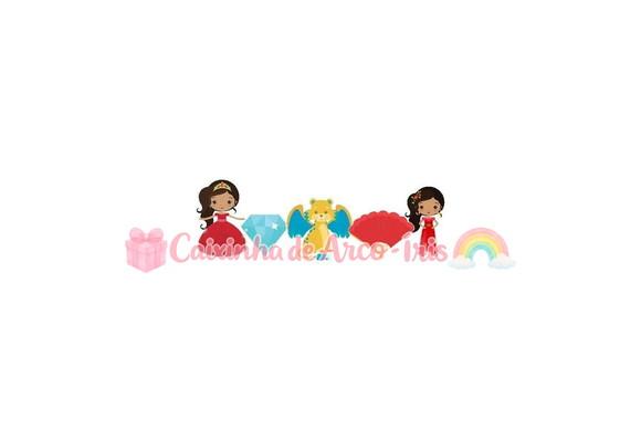 100 Mini Apliques 3,5cm: Elena de Avalor