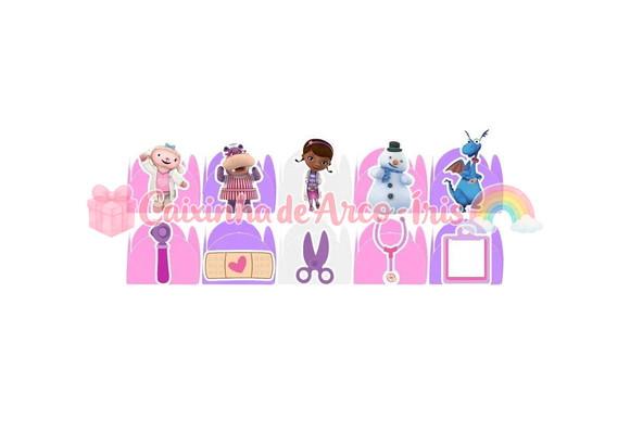 100 Forminhas / Toppers: Doutora Brinquedos