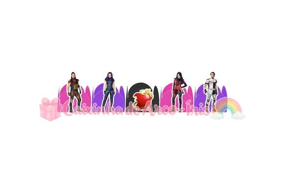 100 Forminhas / Toppers: Descendentes