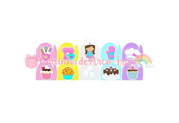 100 Forminhas / Toppers: Confeitaria
