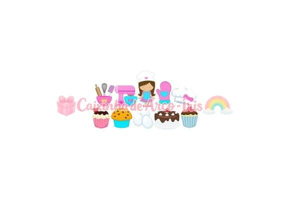 100 Mini Apliques 3,5cm: Confeitaria