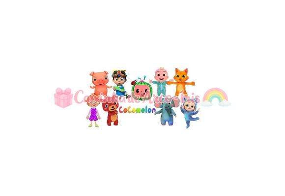 100 Mini Apliques 3,5cm: Cocomelon