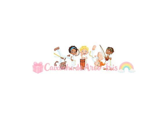 100 Mini Apliques 3,5cm: Capoeira