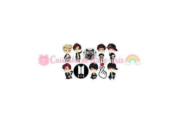 100 Mini Apliques 3,5cm: Bts