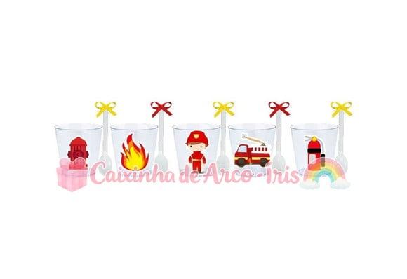 Copinhos com Colherzinhas: Bombeiro