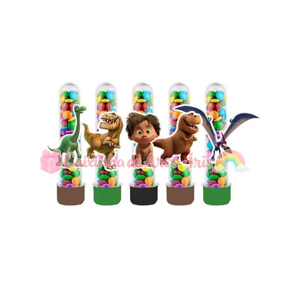Tubetes com Apliques 3d: Bom Dinossauro
