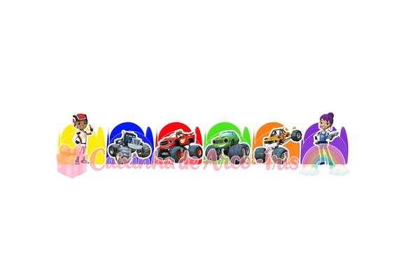 100 Forminhas / Toppers: Blaze And The Monster Machines