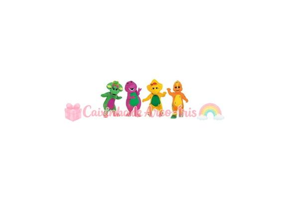 100 Mini Apliques 3,5cm: Barney
