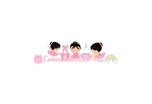 100 Mini Apliques 3,5cm: Bailarina