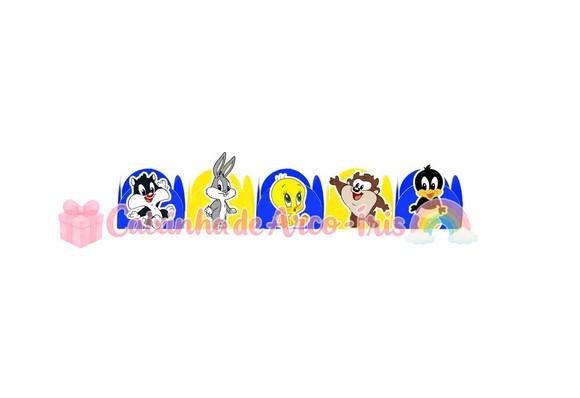 100 Forminhas / Toppers: Baby Looney Tunes
