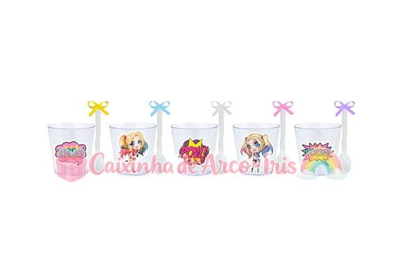 Copinhos com Colherzinhas: Arlequina Cute
