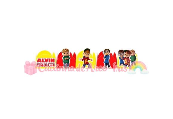 100 Forminhas / Toppers: Alvin e os Esquilos