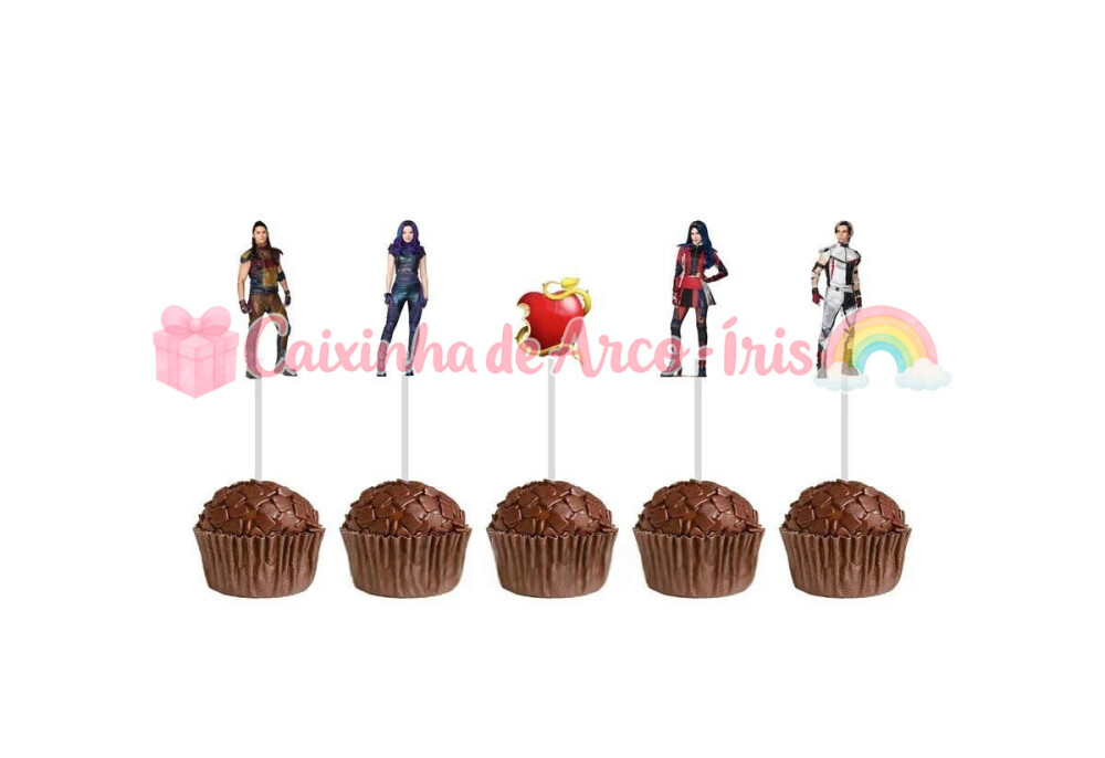 100 Forminhas / Toppers: Descendentes