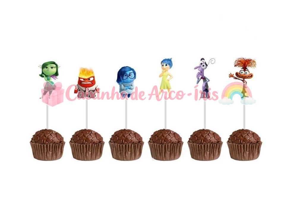 100 Forminhas / Toppers: Divertida Mente