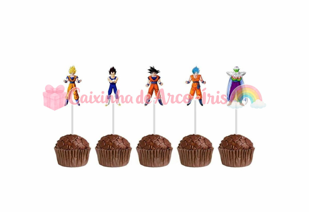 100 Forminhas / Toppers: Dragon Ball Z