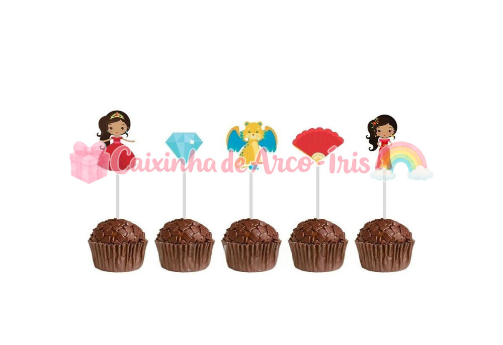 100 Forminhas / Toppers: Elena de Avalor