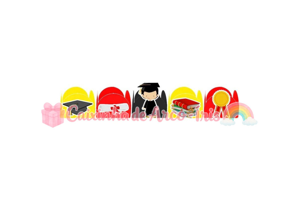 100 Forminhas / Toppers: Formatura Menino