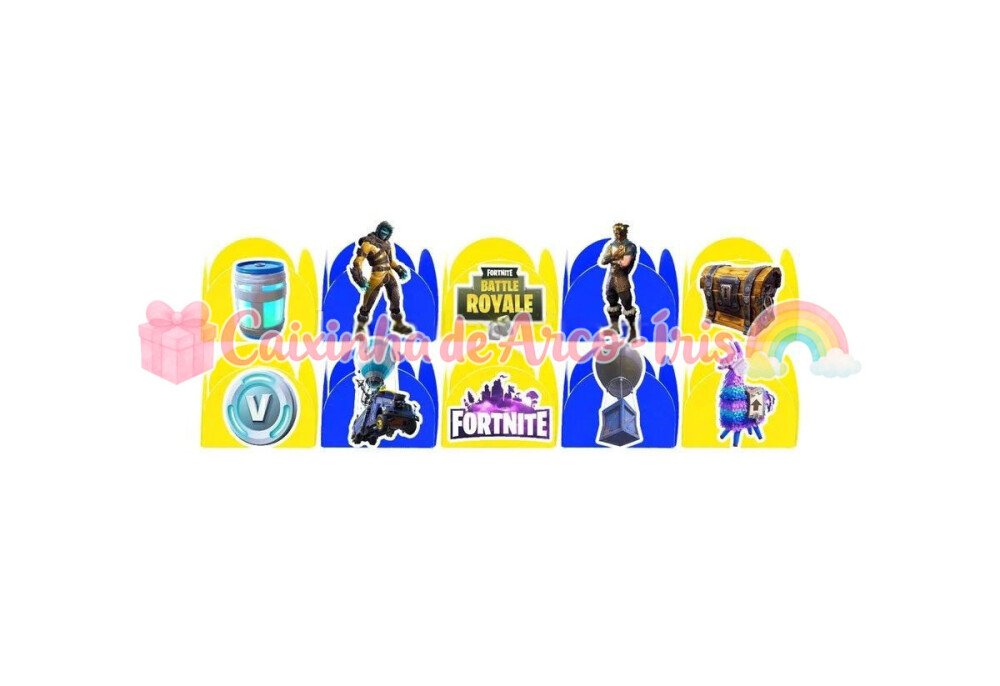 100 Forminhas / Toppers: Fortnite