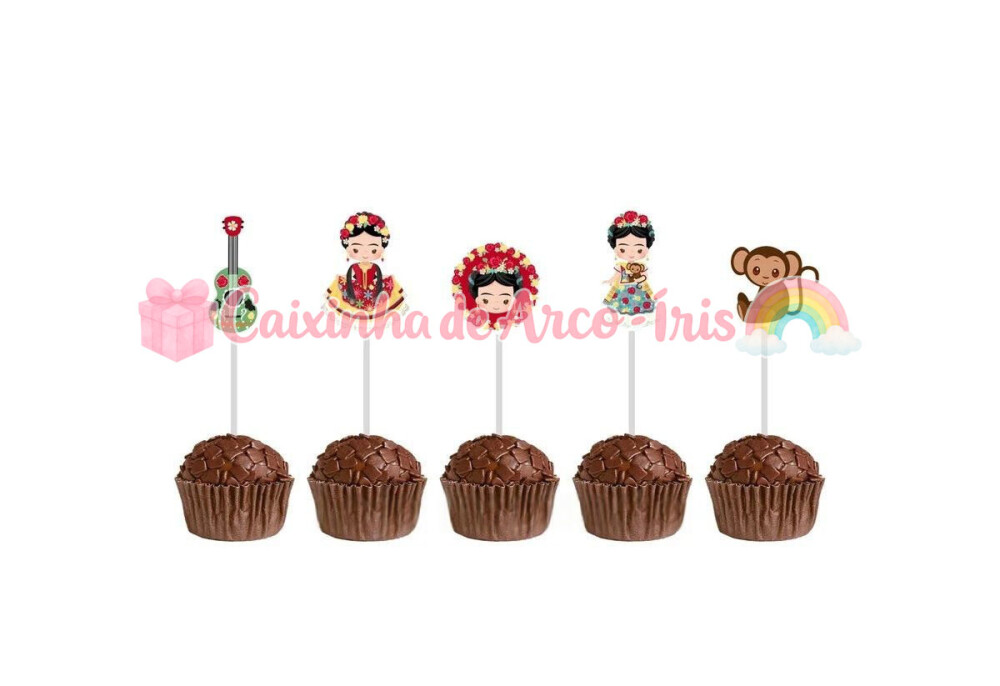 100 Forminhas / Toppers: Frida Khalo