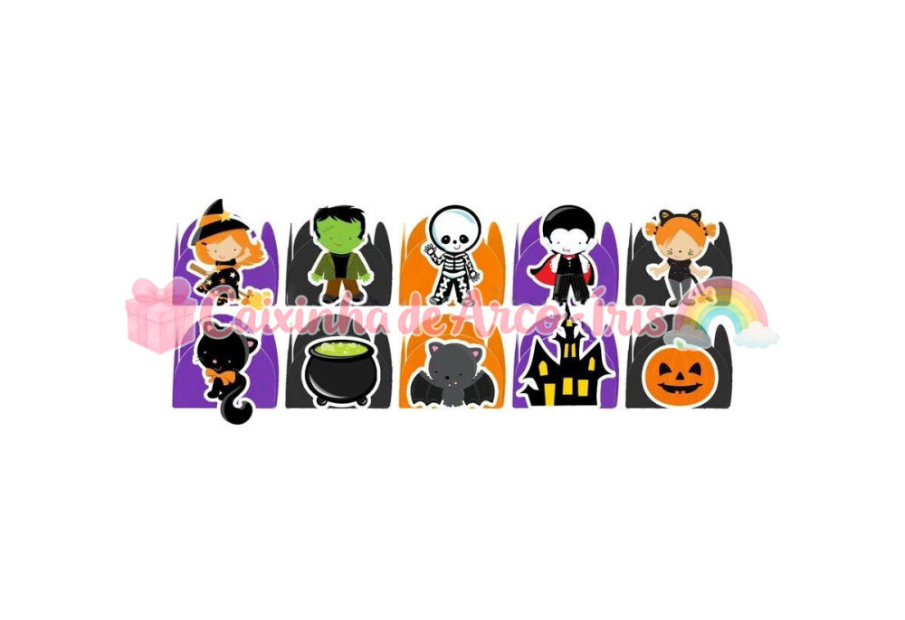 100 Forminhas / Toppers: Halloween