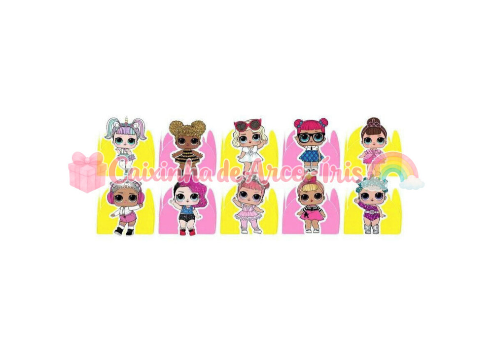 100 Forminhas / Toppers: Lol Surprise