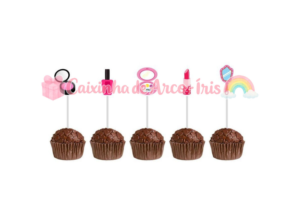100 Forminhas / Toppers: Maquiagem