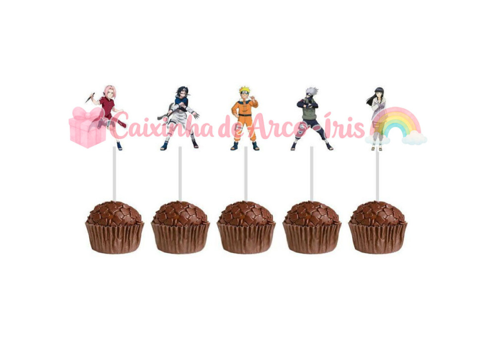 100 Forminhas / Toppers: Naruto