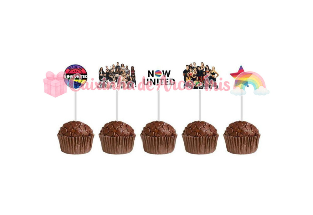 100 Forminhas / Toppers: Now United