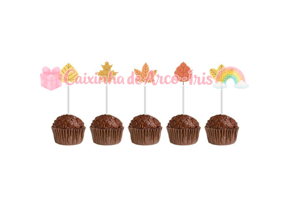 100 Forminhas / Toppers: Outono