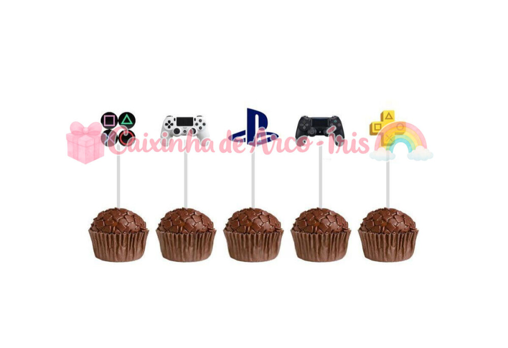 100 Forminhas / Toppers: Playstation