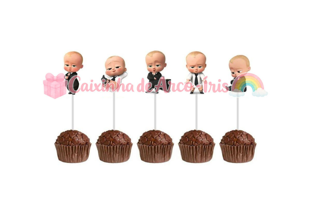 100 Forminhas / Toppers: Poderoso Chefinho