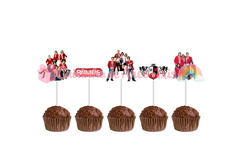 100 Forminhas / Toppers: RBD