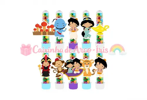 Apliques para Tubetes: Aladdin