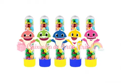 Apliques para Tubetes: Baby Shark