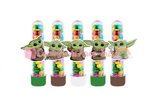 Apliques para Tubetes: Baby Yoda