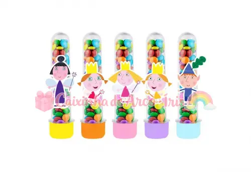 Apliques para Tubetes: Ben e Holly Menina