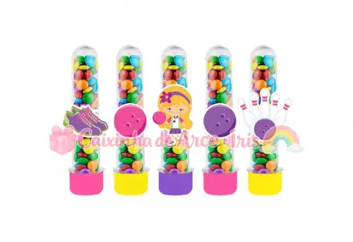 Apliques para Tubetes: Boliche Menina